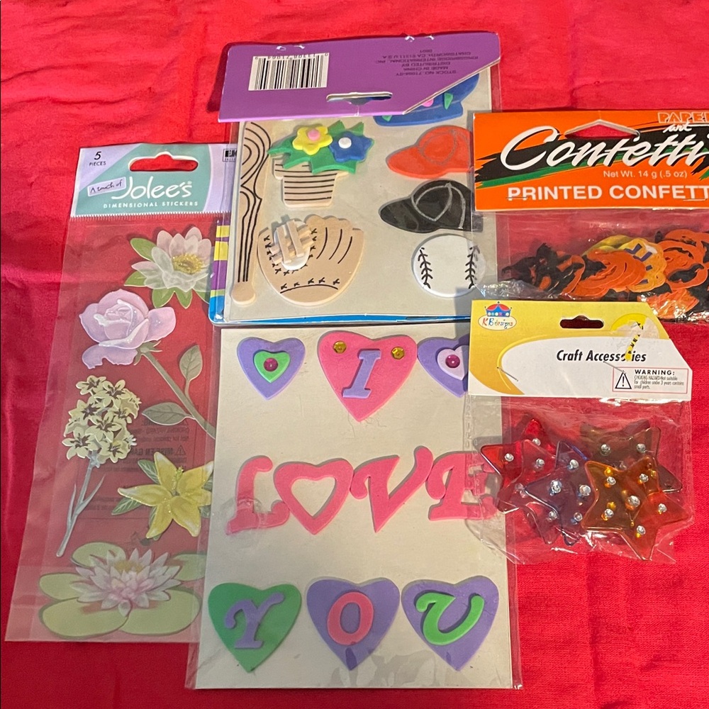 Colorful Craft Accessories Decoration Set New in Packages